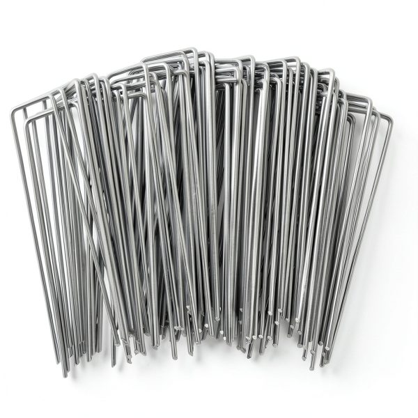 CVNDKN Galvanized Steel Landscape Staples Adjustable 100-0