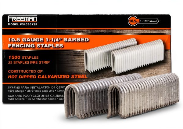 PGP Fencing Staples 10.5 Gauge Barbed Divergent Steel-0