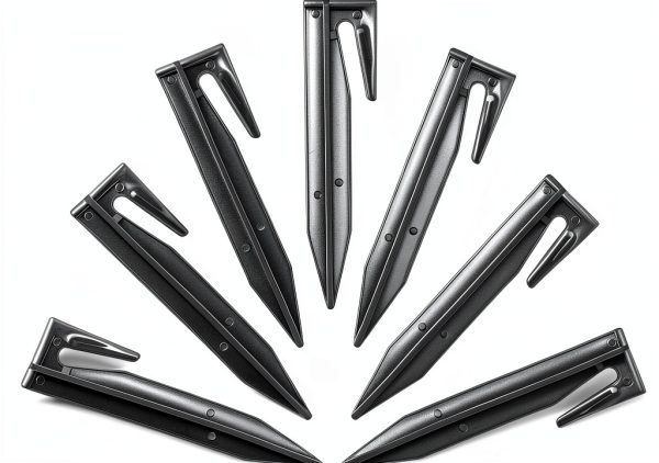 PercyEffie Plastic Lawn Stakes Nylon Ground Spikes 500 Pack-4
