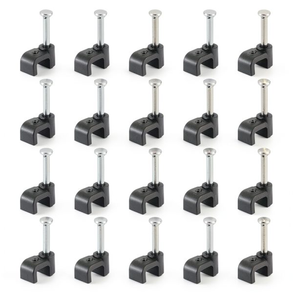 Cablix 5mm Cable Clips UV Resistant Steel Nail Design-0
