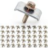 Daoofukeji Galvanized Steel Fence Staples Heavy Duty C Clips-0
