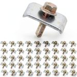 Daoofukeji Galvanized Steel Fence Staples Heavy Duty C Clips-0