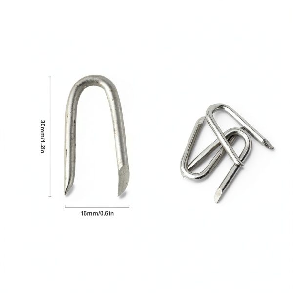 Sopoloray U Nails Galvanized Steel Wire Fencing Staples-1