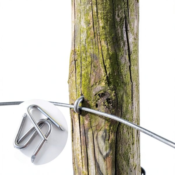 Sopoloray U Nails Galvanized Steel Wire Fencing Staples-6