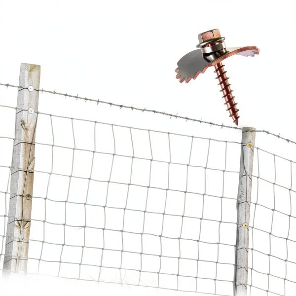 UVKDEENK Wire Fencing Staples Nickel Plated Farm Garden-5