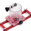 Asixxsix Wood Trimmer Router Base Aluminum Alloy Durable-4