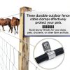 SaferCCTV Stainless Steel Fence Clips R Design Wire-3