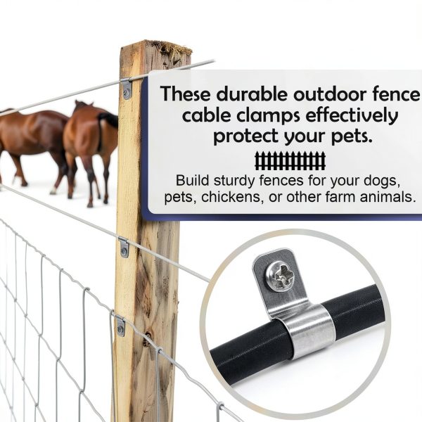 SaferCCTV Stainless Steel Fence Clips R Design Wire-3