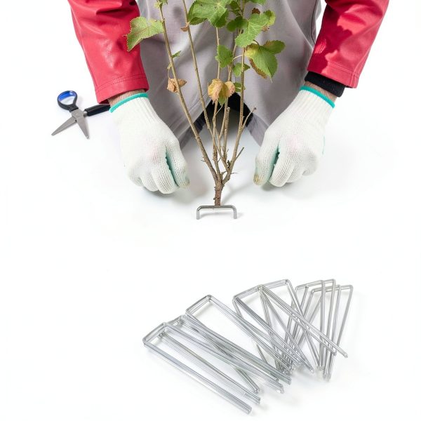 CVNDKN Galvanized Steel Landscape Staples Adjustable 100-7