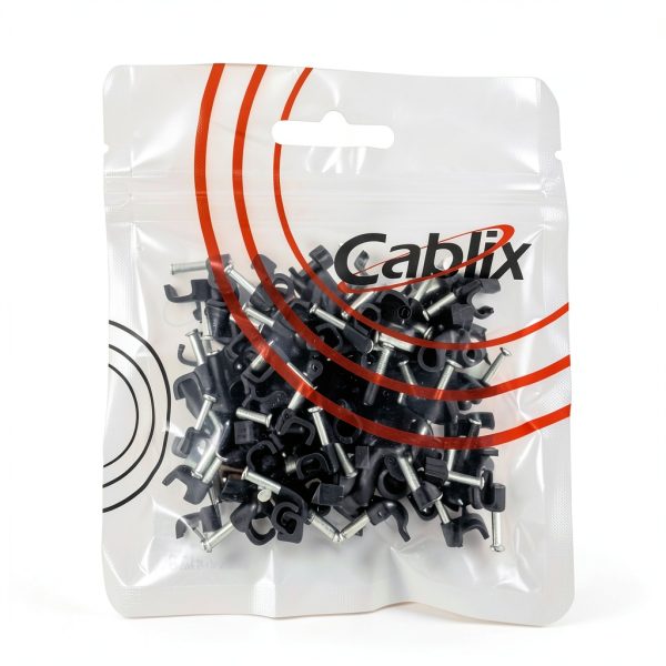 Cablix 5mm Cable Clips UV Resistant Steel Nail Design-2