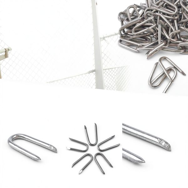 Sopoloray U Nails Galvanized Steel Wire Fencing Staples-2