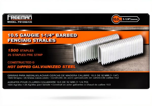 PGP Fencing Staples 10.5 Gauge Barbed Divergent Steel-6