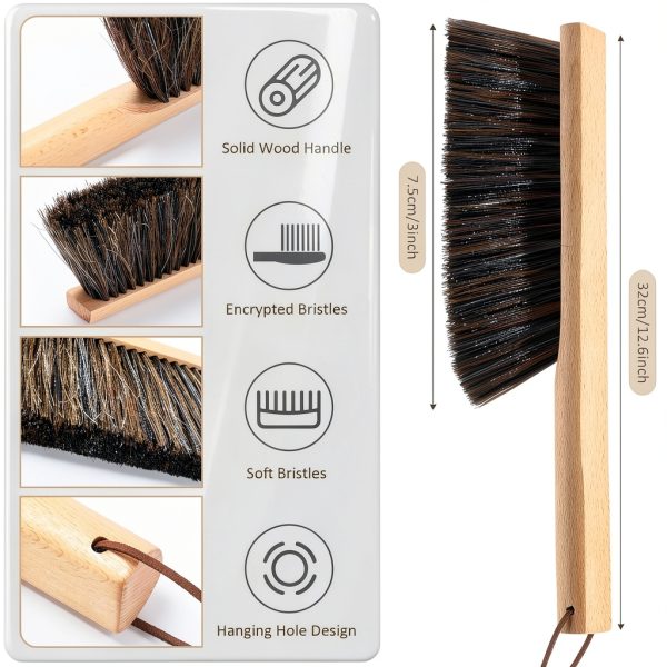 Masonry Brush Baderke 2-Pc Horsehair 12.6in Black for Concrete-1