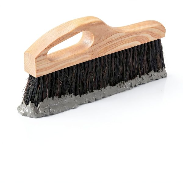 Concrete Broom Tools 2 Pack Singhoow Brush 12 Inch Horse Hair Bristle-3