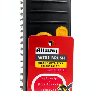 Allway Tools SB619 Soft Grip Carbon Steel Heavy Duty Steel Wire Brush-0