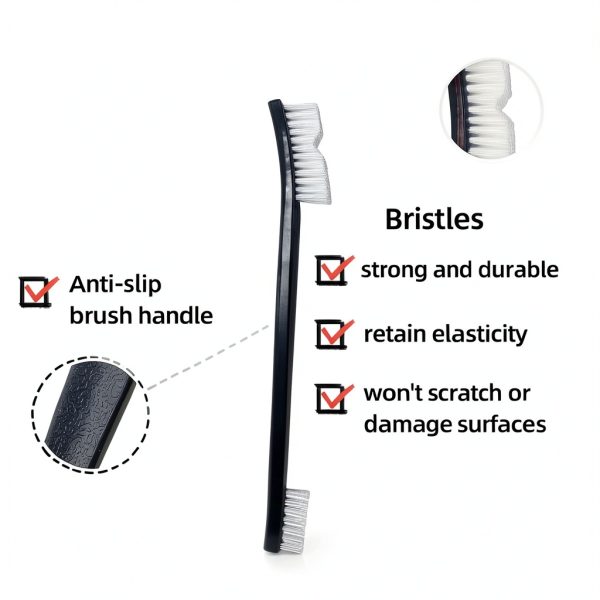 Small Wire Brush Pro Kit 6 Pack Nylon Bristles PAOTEEM Black-1