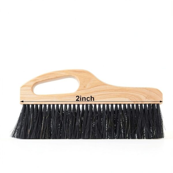 Concrete Broom Tools 2 Pack Singhoow Brush 12 Inch Horse Hair Bristle-1