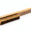 Wood Handle Metal Brush Eurotool Gold Brass Bristles 8.5in-1