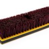 Amazon Basics 12" Deck Rectangular Brush With Soft Bumper, Black & Yellow-1