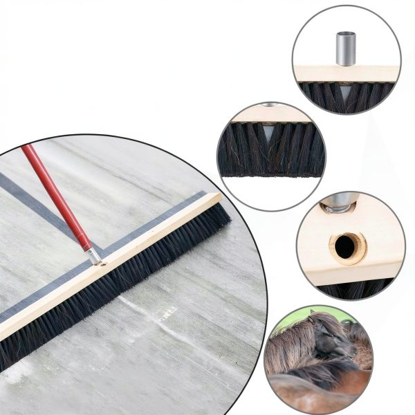 36 Inch Horsehair Floor Brush Yiyiring Extra Wide 30% Horsehair-2