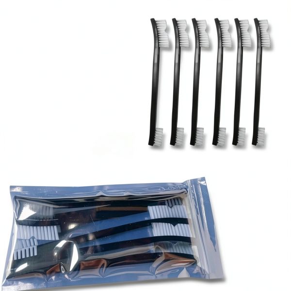 Small Wire Brush Pro Kit 6 Pack Nylon Bristles PAOTEEM Black-4