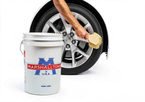 Marshalltown Utility Scrub Brush 8in Tampico Bristles Foam Block-4