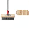 Wire Scrub Broom PIMEKOY Long Handle Stiff Bristle Floor Scrubber-4